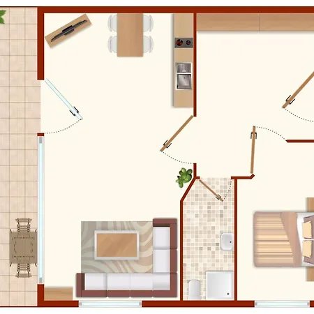 Foerdeblick Nr 55 Apartment *